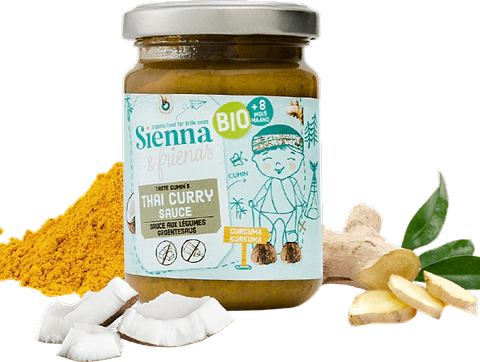 Sauce Curry Thai Légumes + 8 mois Bio 130g BIO